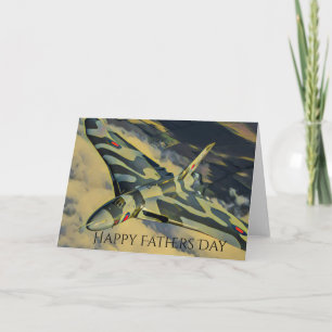 Vulcan Bomber Fars dag Card Kort