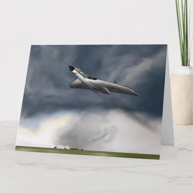 Vulcan Bomber Hälsning Card Kort (Framsida)