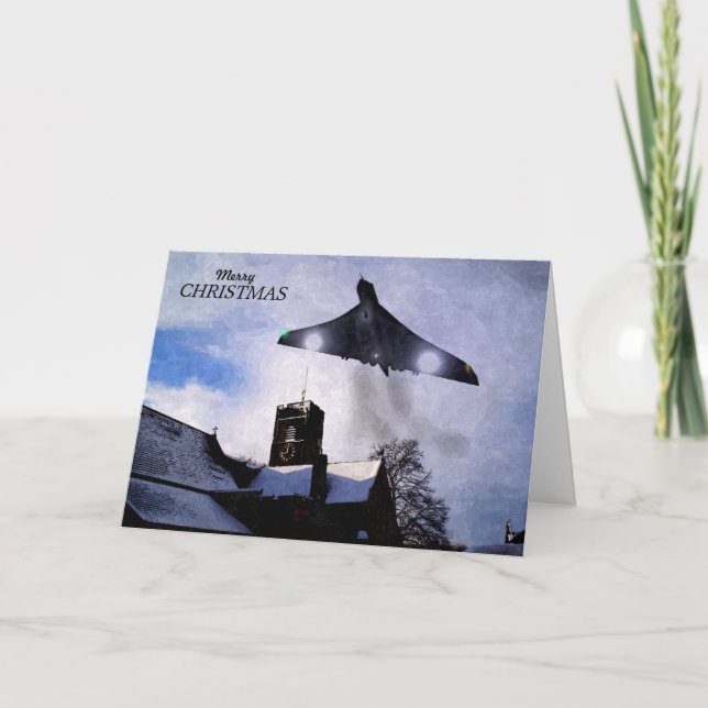 Vulcan Bomber-julkort Helgkort (Framsida)