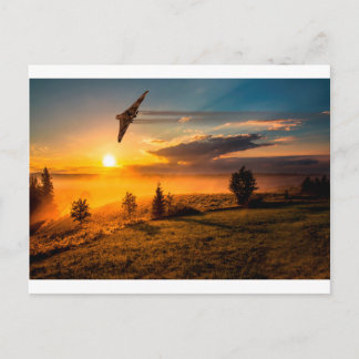 Vulcan Bomber Misty Dawn Vykort