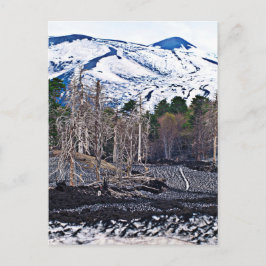 Vulcan Etna på Isle of Sicily Vykort