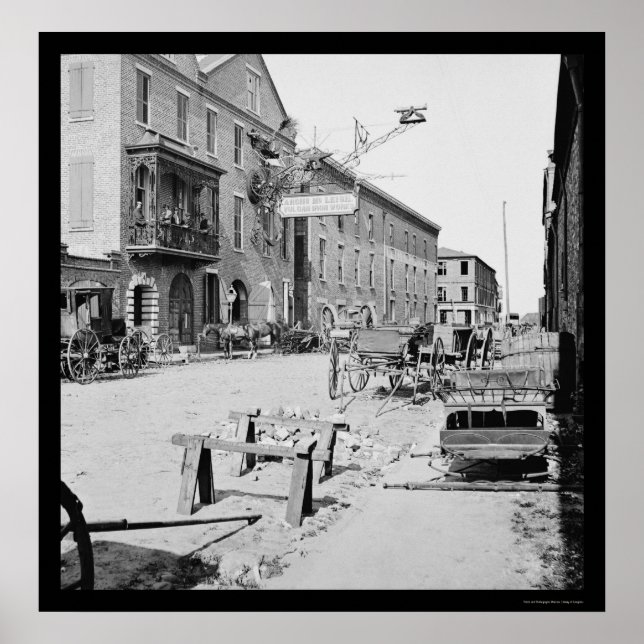 Vulcan Järn Works i Charleston, SC 1865 Poster (Framsidan)