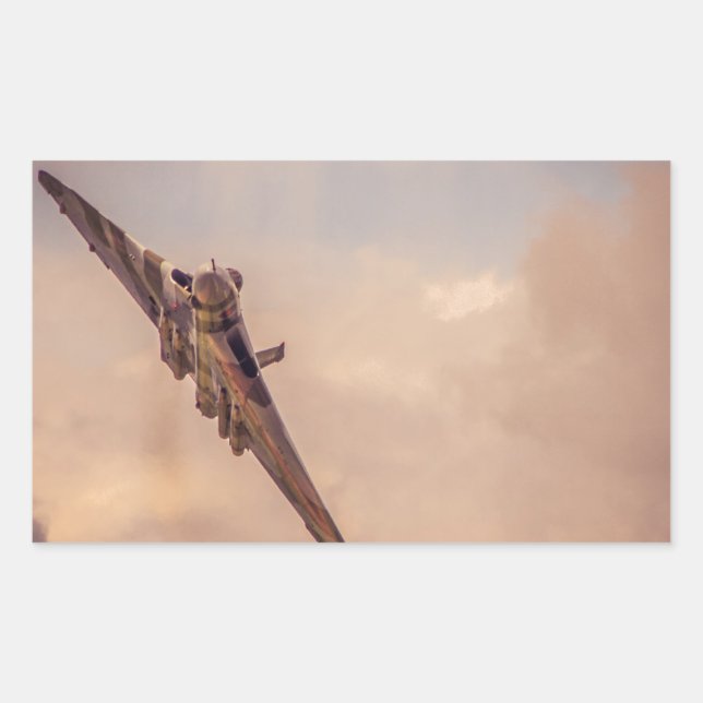 Vulcan Rektangulärt Klistermärke (Framsida)