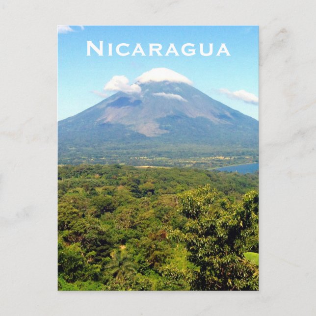 vulcano nicaragua vykort (Framsida)