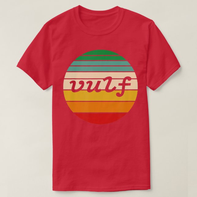 Vulf Retro Sunset Vulfpeck Design T Shirt (Design framsida)