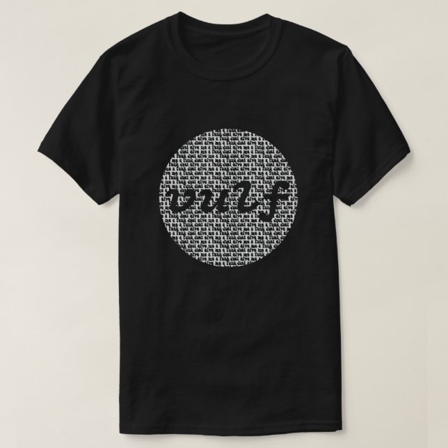 Vulfpeck Shirt White Print - Just Ge Me a Funk B T Shirt (Design framsida)
