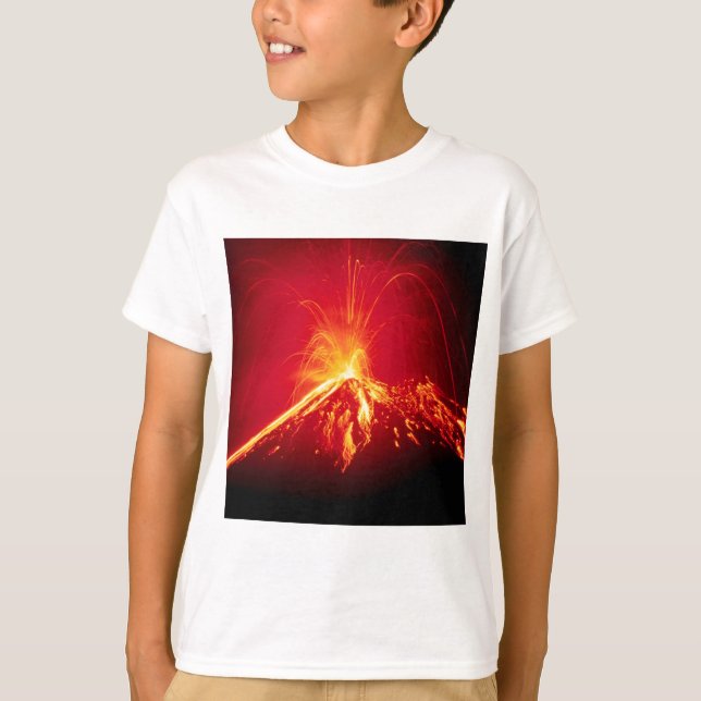 Vulkan hoad Lava Costa Rica 1991 T-shirt (Framsida)