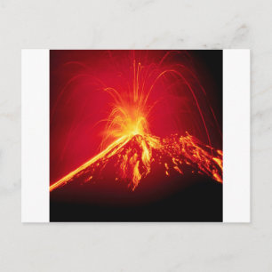 Vulkan hoad Lava Costa Rica 1991 Vykort