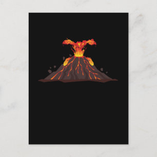 Vulkan Lava Flickor Pojkar Vulkan Vykort