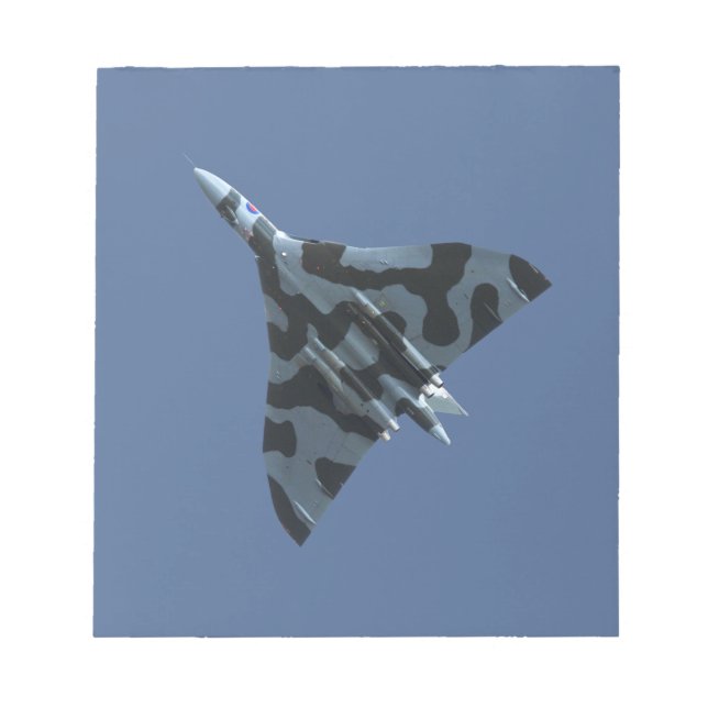 Vulkanbomber under flygning anteckningsblock (Framsida)