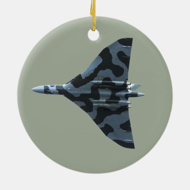 Vulkanbomber under flygning julgransprydnad keramik (Baksidan)