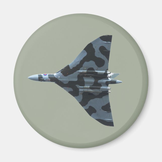 Vulkanbomber under flygning magnet (Framsidan)