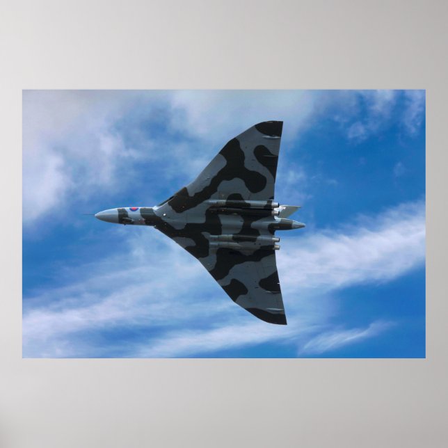 Vulkanbomber under flygning poster (Framsidan)