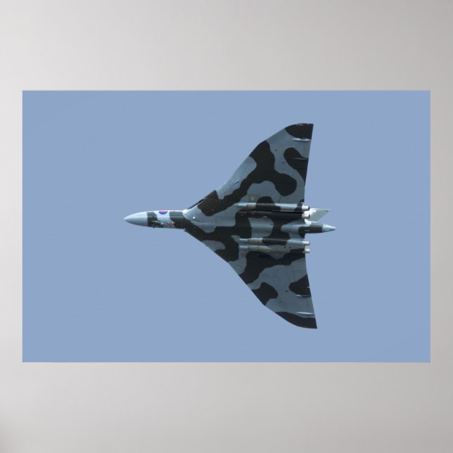 Vulkanbomber under flygning poster (Framsidan)