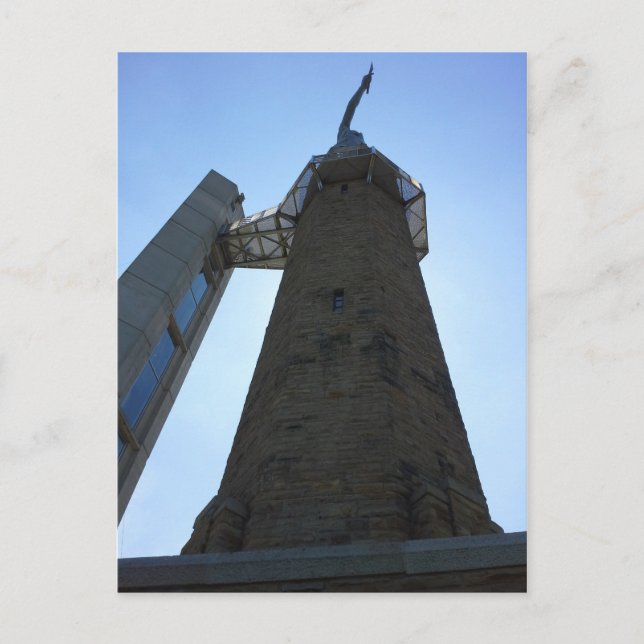 Vulkanen (vy från marken) vykort (Framsida)