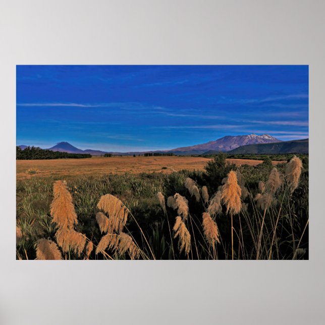Vulkaner av Tongariro Poster (Framsidan)