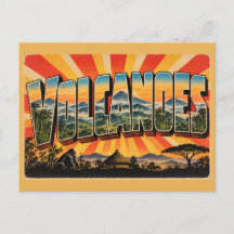 Vulkaner Gorilla Vandring Vintage Resekonst
