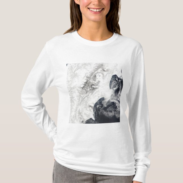 Vulkaner i centrala Kamchatka-Peninsulan Tee Shirt (Framsida)