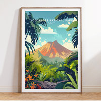 Vulkaner nationalparken Hawaii Poster, Vulkaner