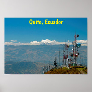 Vulkaner och master, Quito, Ecuador Poster