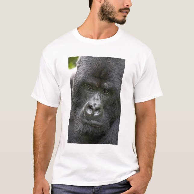 Vulkanerna NP, Rwanda, Mountain Gorillas Tee Shirt (Framsida)