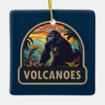 Vulkaners nationalpark Mountain Gorilla Travel Julgransprydnad Keramik<br><div class="desc">Vulkaner vektorteckningens design. Nationalparken i vulkanerna är ett mellancentrum för alla Rwanda gorilla safaris som skyddar det största antalet bergsgorillor i bevarandeområdet för ungunga.</div>
