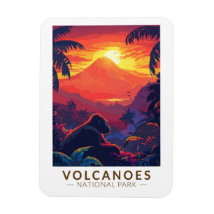 Vulkaners nationalpark Mountain Gorilla Travel Magnet