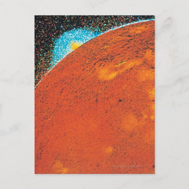 Vulkanexplosion på Io Vykort (Framsida)