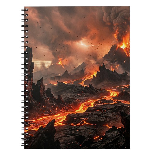 Vulkanisk lava anteckningsbok (Framsidan)