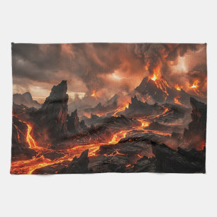 Vulkanisk lava kökshandduk