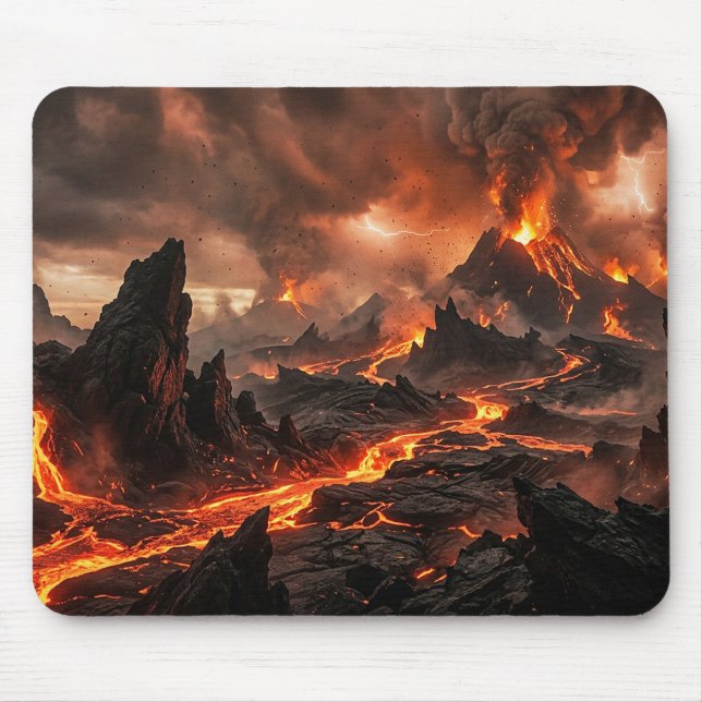 Vulkanisk lava musmatta (Framsidan)