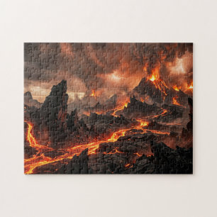 Vulkanisk lava pussel