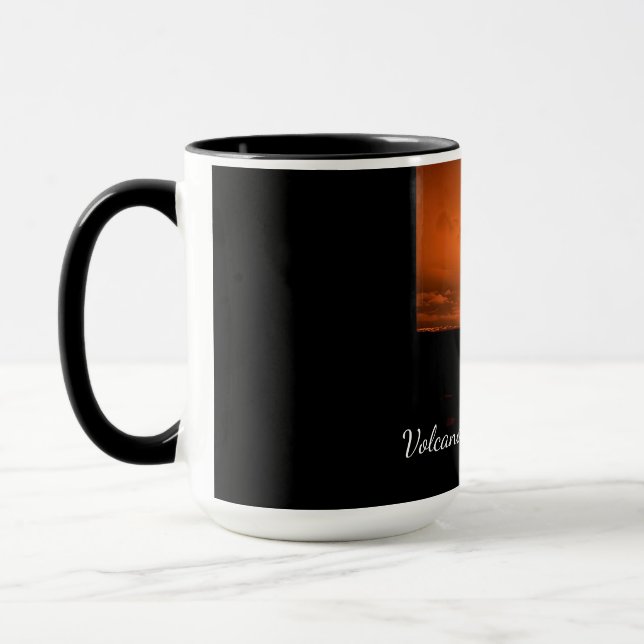 Vulkanutbrott Island Natur Mugg (Vänster)