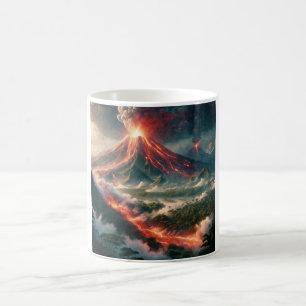 Vulkanutbrott Kaffemugg