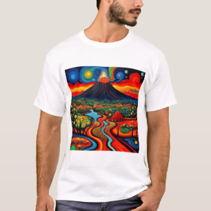 Vulkanutbrott kväll 10 t shirt