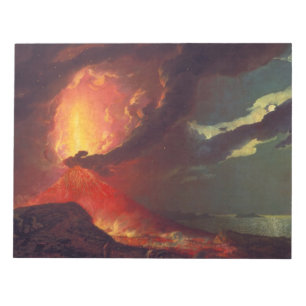 Vulkanutbrott vid Vesuviusberget (Live Volcano) Anteckningsblock