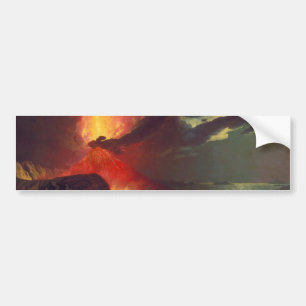 Vulkanutbrott vid Vesuviusberget (Live Volcano) Bildekal