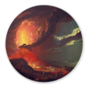 Vulkanutbrott vid Vesuviusberget (Live Volcano) Knopp