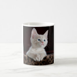 Vulnerable White Kitten Kaffemugg