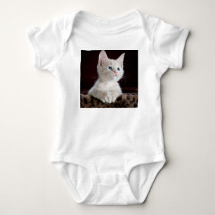 Vulnerable White Kitten T Shirt