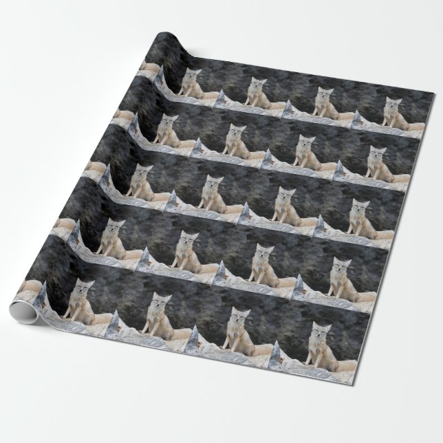 Vulpes corsac presentpapper (Utrullad)