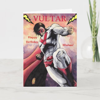 Vultar Birthday Card Kort