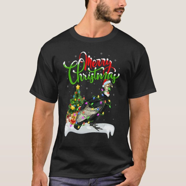 Vulture Bird  Xmas Decorations Santa Vulture Chris T Shirt (Framsida)