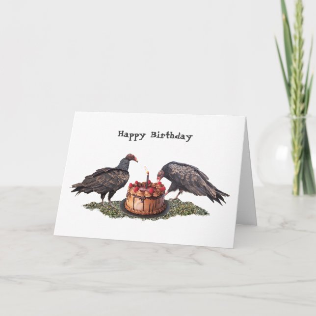 Vultures Birthday Card Kort (Framsida)