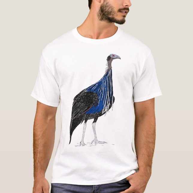 Vulturine Guineafowl T Shirt (Framsida)