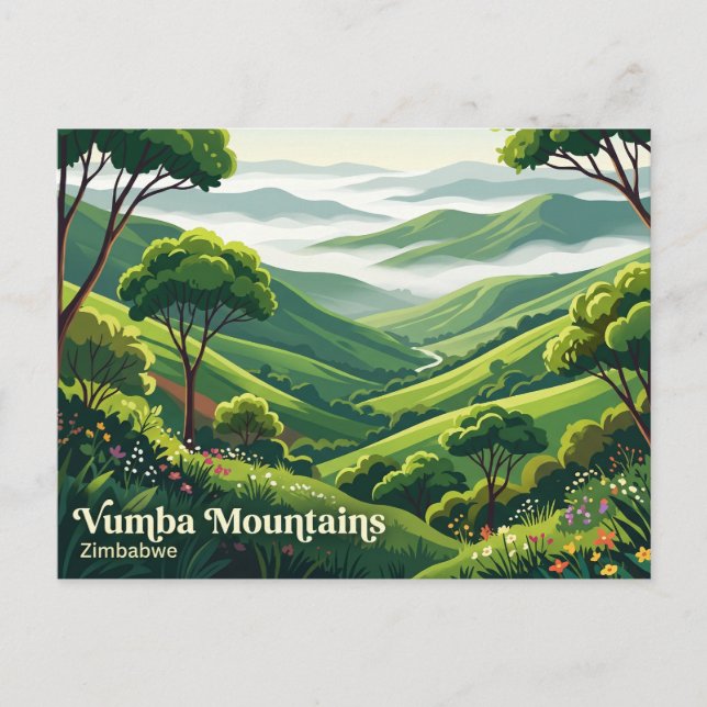 Vumba-bergen Zimbabwe Vykort (Framsida)