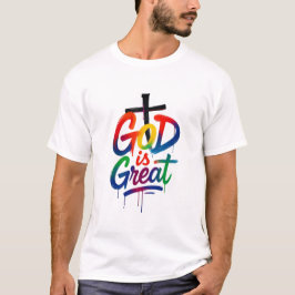 Vushii God is Great Graphic T Shirt