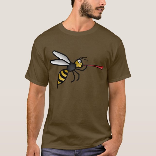 Vuvuzela Wasp Tee Shirt (Framsida)