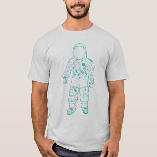 Vuxen astronautAqua T-shirt