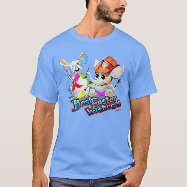 Vuxen av Metalfant Påsk (mörk färger) T-shirt (Framsida)